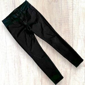 J BRAND Super Skinny Seriously Black Stretch Denim Jeans 29